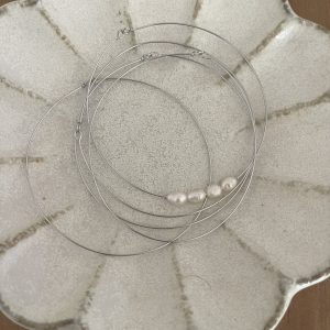 Jonc fin silver et perle