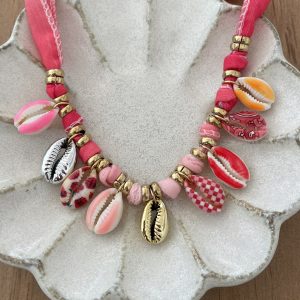 Collier Tahiti rose