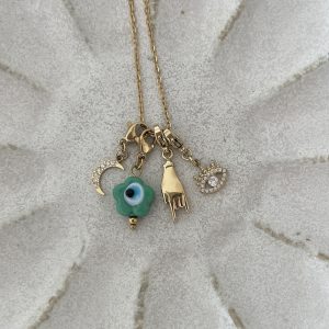 Collier charm moon