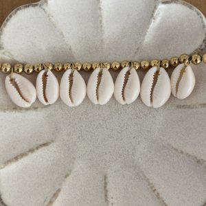 Bracelet gold shell
