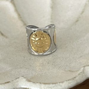 Bague sun gold & silver