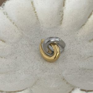 Bague torsadé gold & silver
