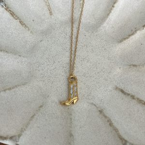 Collier santiag White & gold