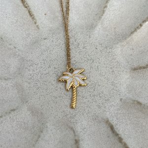 Collier Palm tree White