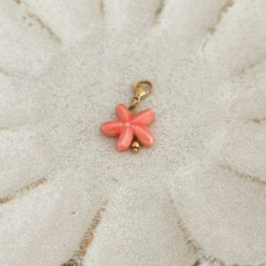 Charms étoile corail