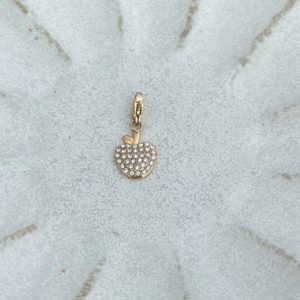 Charms glitter pomme