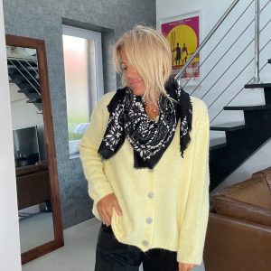 Étole bandana noire