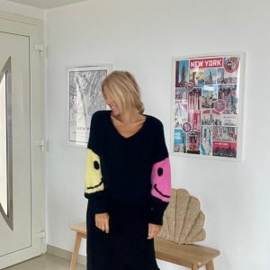 Pull smiley noir