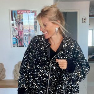 Bombers sequins oversize