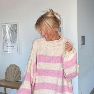 Pull Harry rayé rose