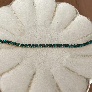 Bracelet rivière verte