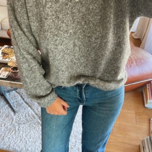 Pull polo gris