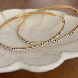 BO maxi créoles strass