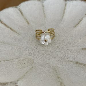 Bague White flower