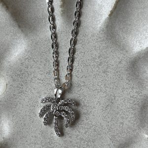Collier Palm tree Silver
