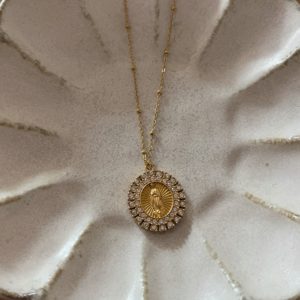 Collier madone maxi glitter