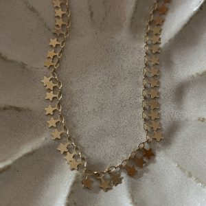 Collier multi star gold