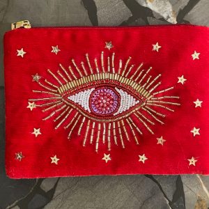 Pochette eyes rouge