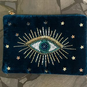 Pochette eyes verte