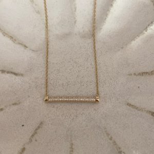 Collier tube glitter