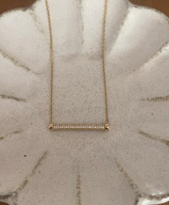 Collier tube glitter