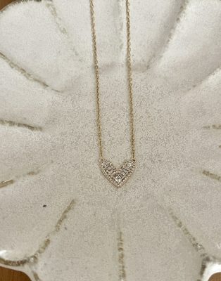 Collier glitter heart
