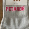 Chaussettes fetarde grises claires