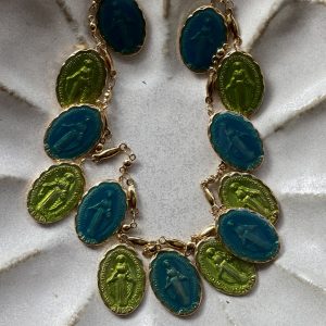 Collier multi madone green