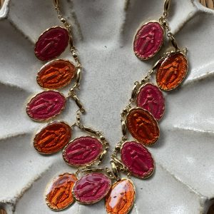 Collier multi madone pink