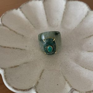 Bague big green