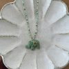 Collier éléphant green stone