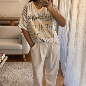 T shirt Los Angeles jaune