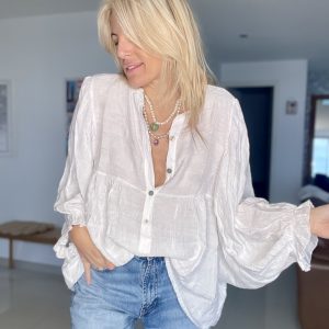 Blouse Eugenie blanche