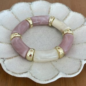 Bracelet Dune parme ivoire