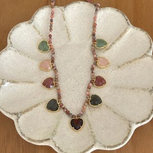 Collier heart stone