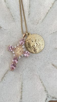 Collier Marseille NDG rose