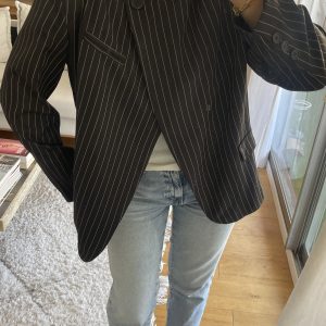 Blazer kat noir rayé