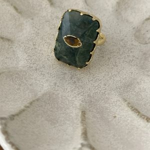 Bague big grigri verte