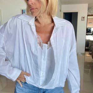 Chemise caraco blanche