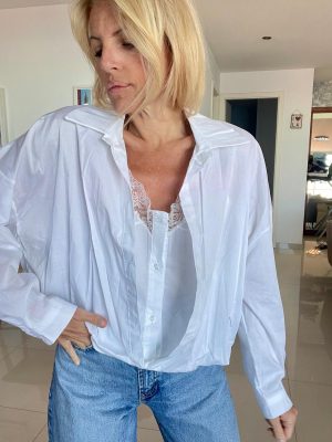 Chemise caraco blanche