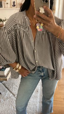 Blouse iris choco