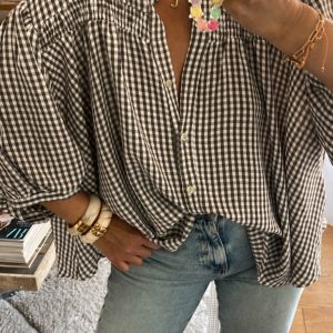 Blouse iris choco