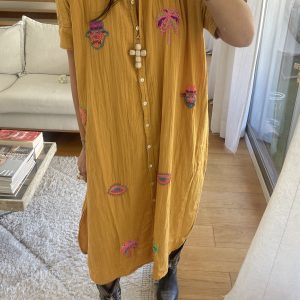 Robe sunset moutarde
