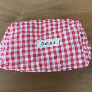 Pochette vichy rouge