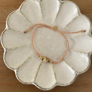 Bracelet cordon coulissant lurex