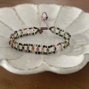 Bracelet moon vert multico