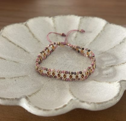 Bracelet moon pink / orange