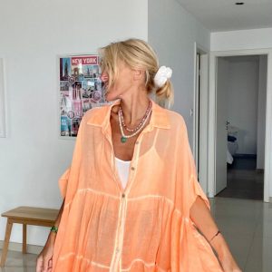 Blouse lolly orange fluo
