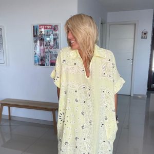 Robe Lily bandana jaune