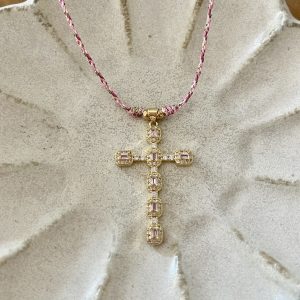 Collier pink santa